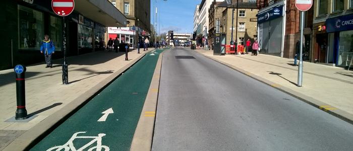 Cycle Lane in City