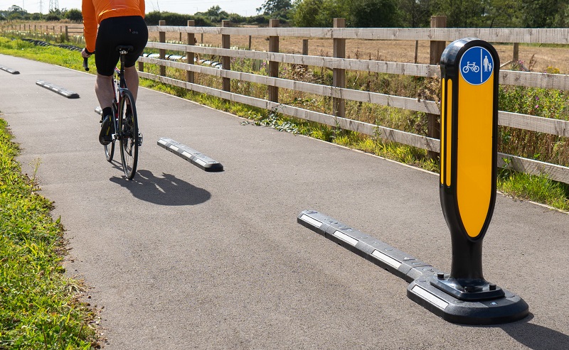 Endurokerb™ Cycle Lane Defenders
on a path