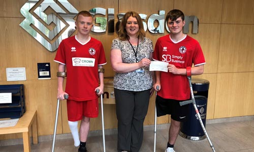 England amputee&rsquo;s receive donation