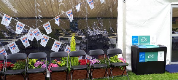 Evolution Recycling Bins at St Andrews University Graduation Day