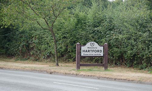 Village Signage at Hartford