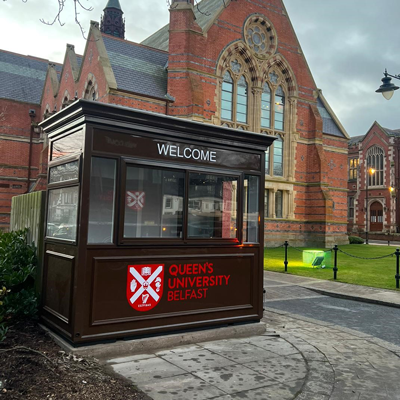 Image of Heritage Security Kiosk on University Campus