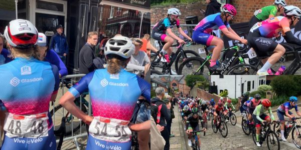 collage of images of Team Jadan cycle team