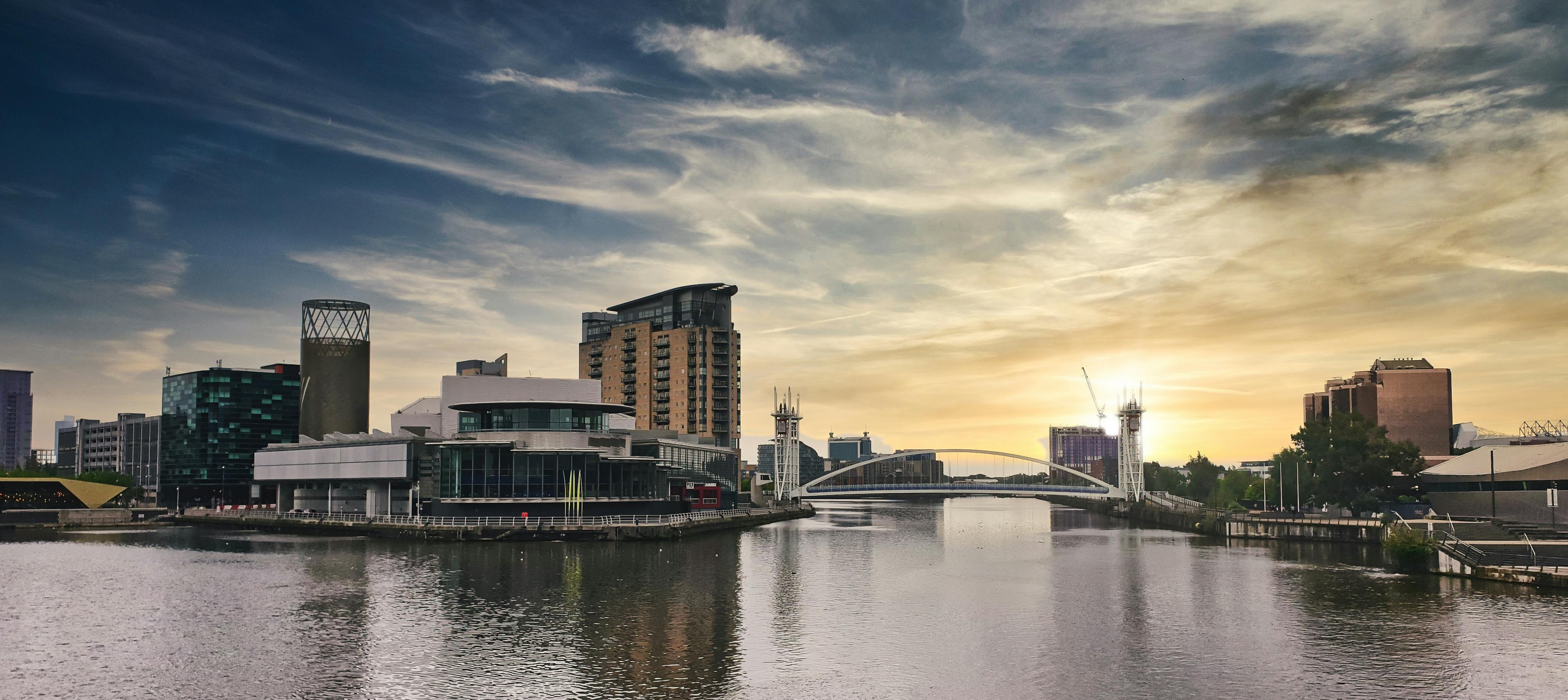 london skyline over the thames