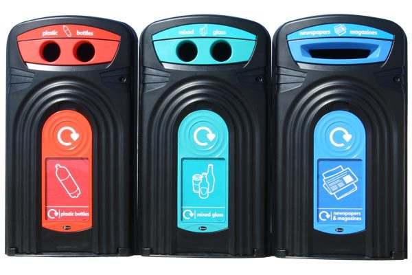 Nexus&reg; 360 Wheelie Bin Housings ideal for waste and recycling collection in usy locations