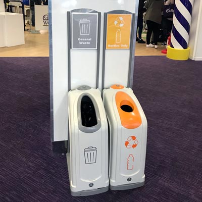 Nexus 50 Recycling Containers in the Cadbury World entrance