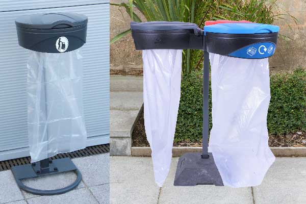 Orbis&trade; Sack Holders for litter or recycling waste