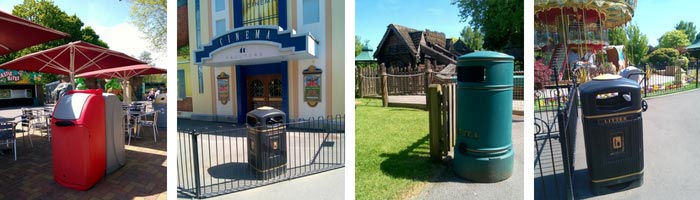 Paultons Park Outdoor Litter and Catering Bins
