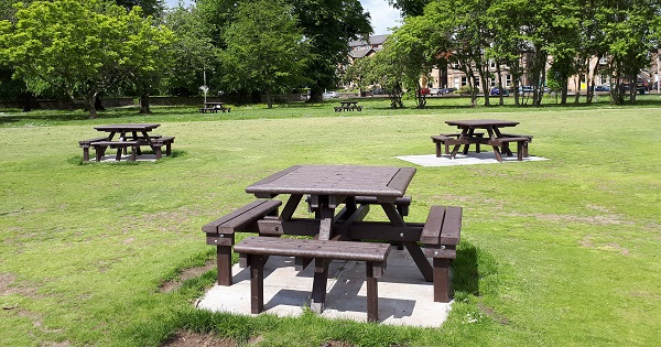 Glasdon Pembridge&trade; Picnic Tables manufactured with recycled material in Perth and Kinross