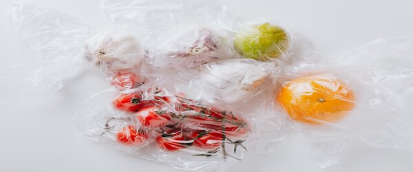 Fruit Wrapped in Plastic