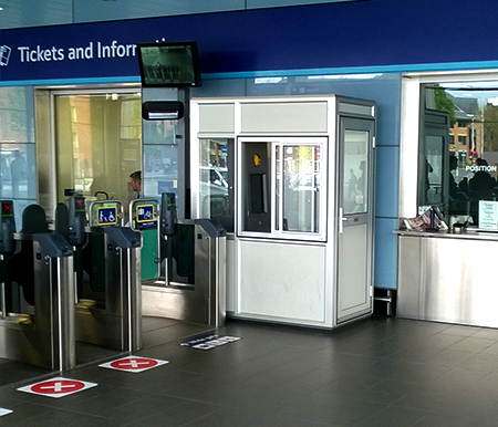 The Warrior gateway kiosk at Reading Station
