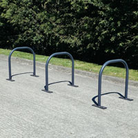 Bi-Stander&trade; Sheffield Hoop Cycle Stand in Armortec Coated Steel
