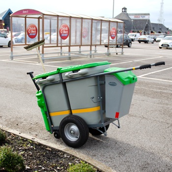 Glasdon Single Space Liner in the car park of a Tesco