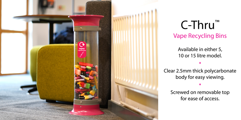 C-Thru Vape Recycling Bin