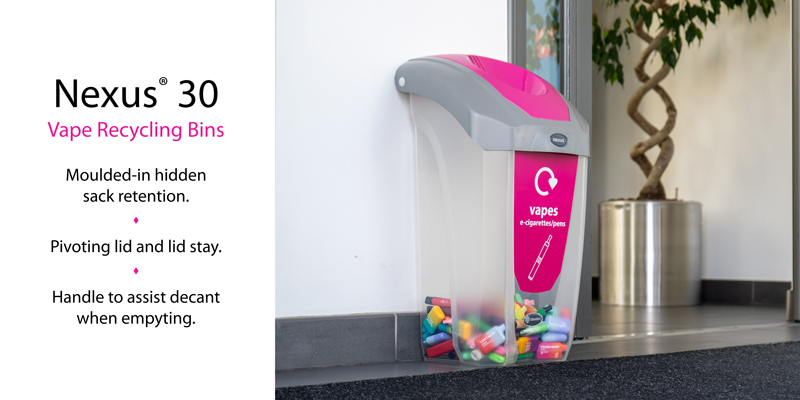 Nexus 30 Vape Recycling Bin