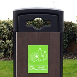 combined round/slit aperture for origin curve 110 recycling bin