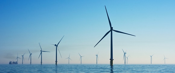 Windfarm on sea