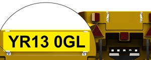 What is this? Number plate holder