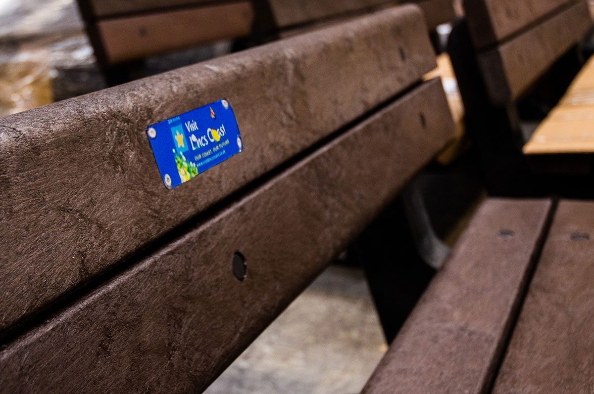 Phoenix&reg; Recycled Material Seat with personalised graphic plaque