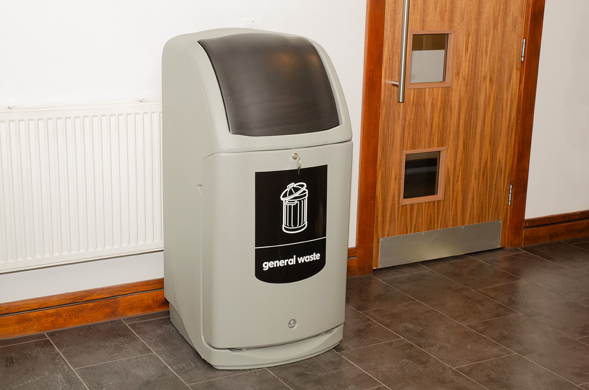 Combo&trade;  Waste Bin with personalised front graphic