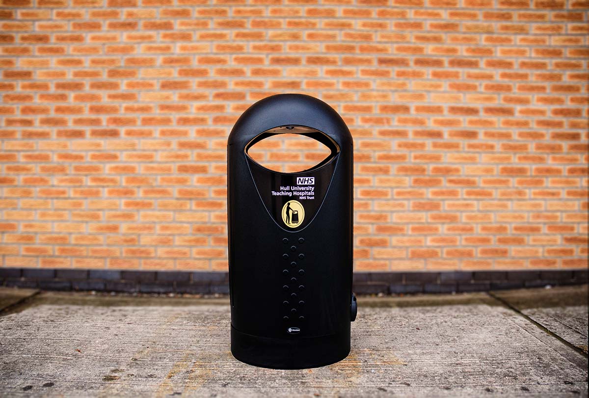 Elipsa&trade; Litter Bin with personalised front graphic