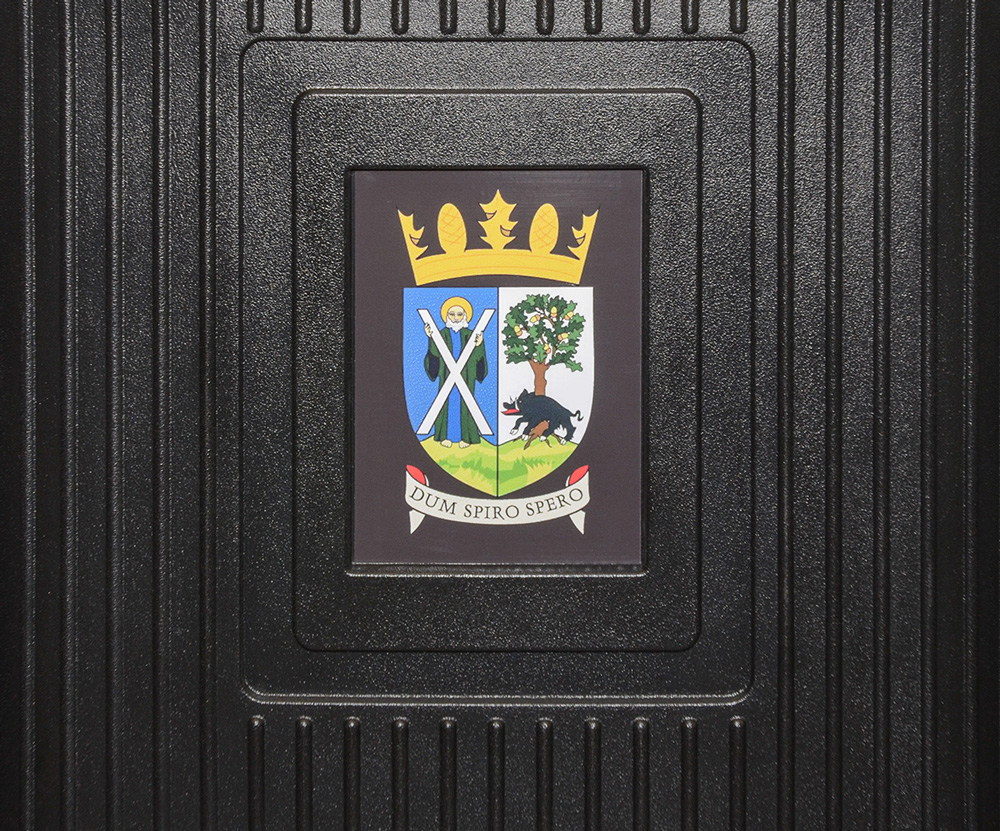 Glasdon Jubilee&trade; 110 Litter Bin with personalised front graphic