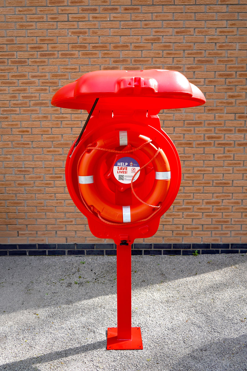 Guardian&trade; Life Ring Station with personalised graphics