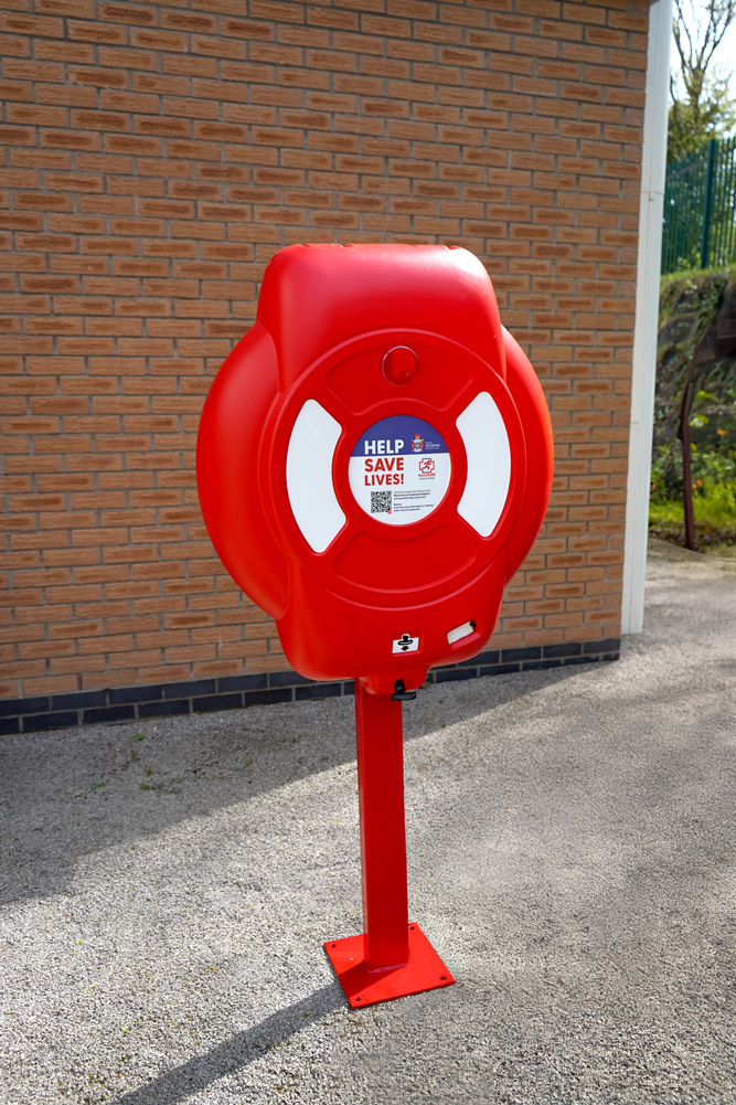 Guardian&trade; Life Ring Station with personalised graphics