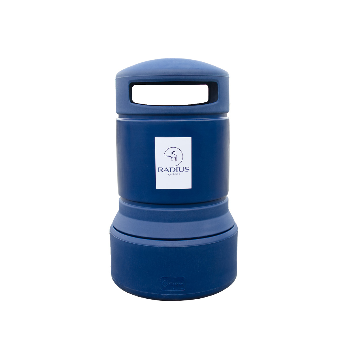 Plaza&reg; Litter Bin with personalised front graphic
