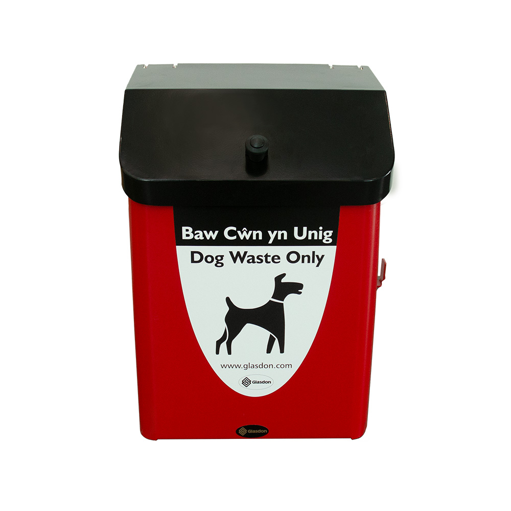 Metal Fido 35&trade; Dog Waste Bin with personalised front graphic