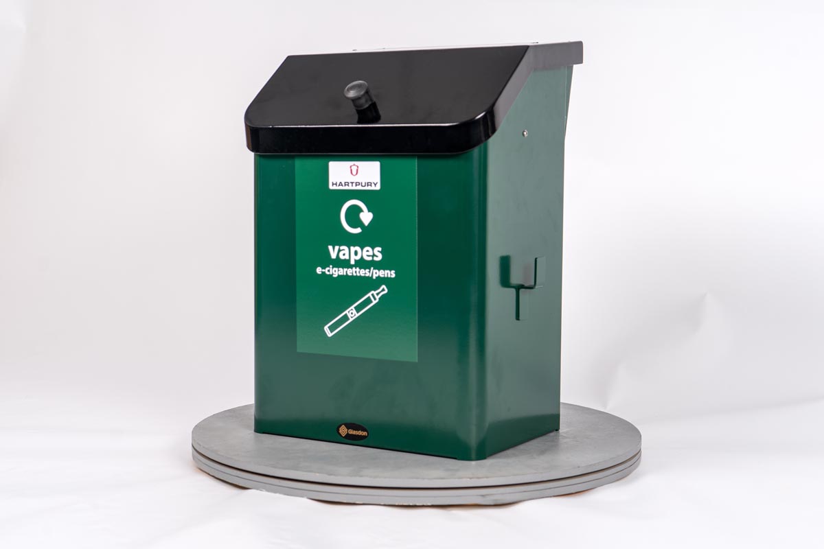 Metal Fido 35&trade; Dog Waste Bin with personalised front graphic