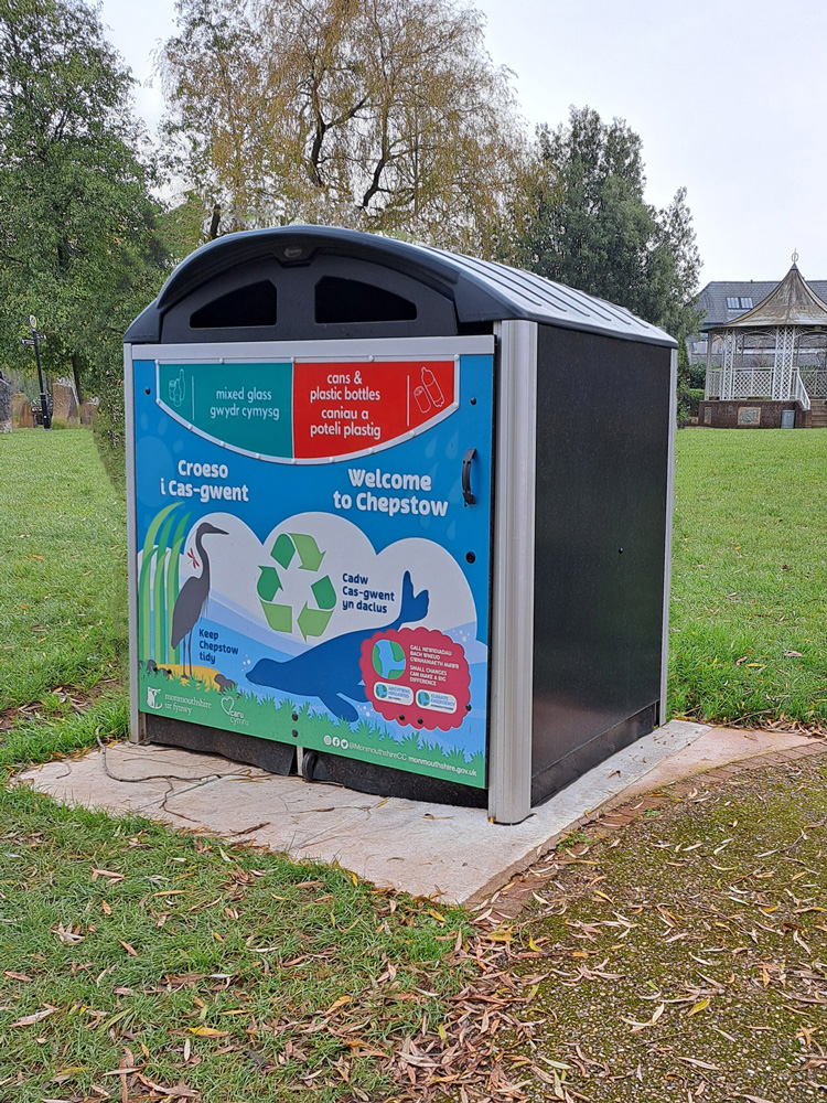 Modus&trade; 1280 Duo Recycling Housing with front graphic from artwork supplied by the customer