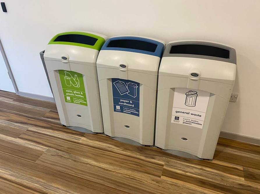 Nexus&reg; 100 Recycling Bin personalised front graphics