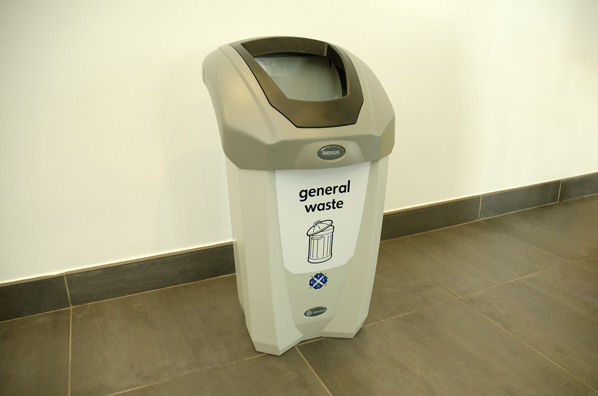 Nexus&reg; 30 General Waste Bin with personalised front graphic