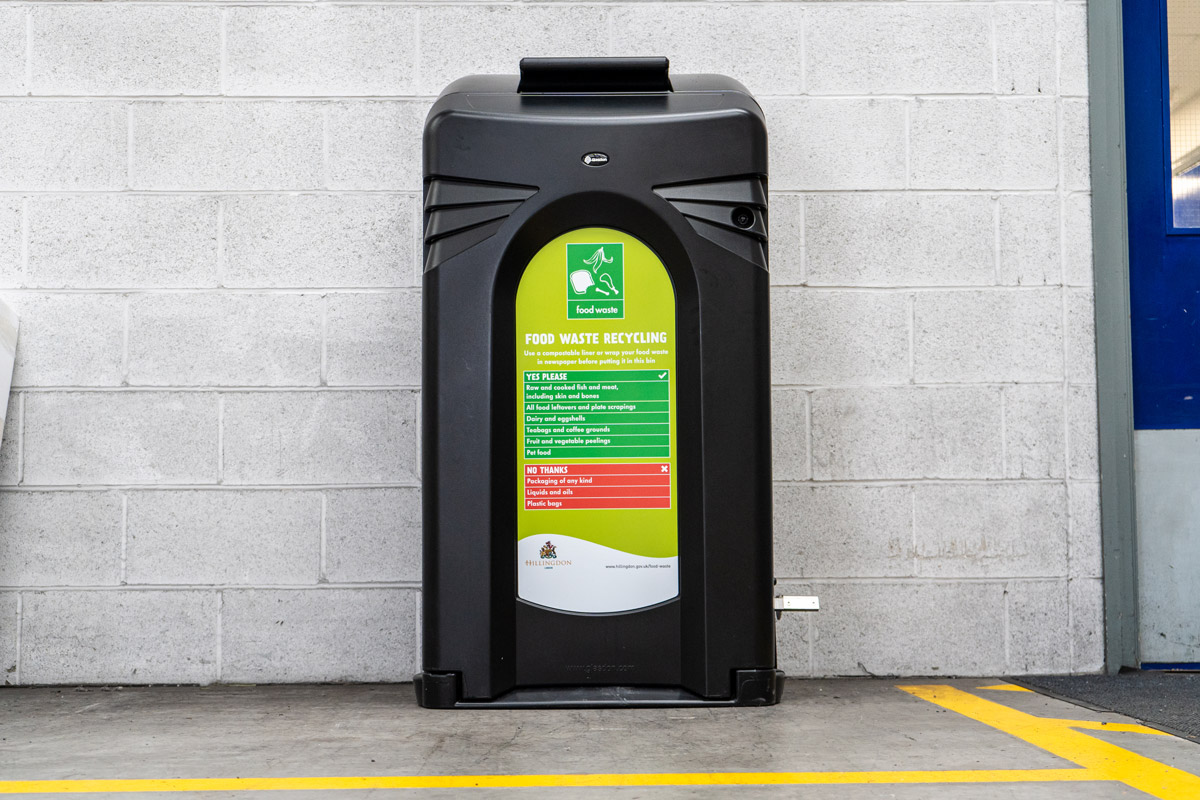 Nexus&reg; City 140 Food Waste Recycling Bin with personalised graphics
