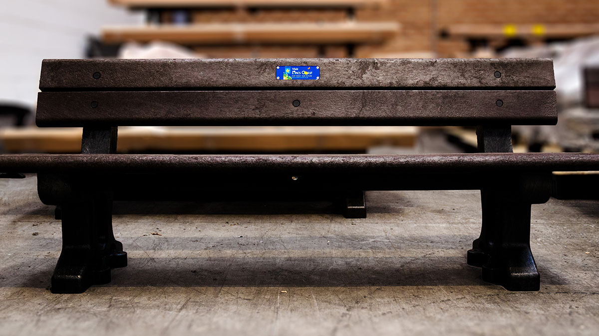 Phoenix&reg; Recycled Material Seat with personalised graphic plaque