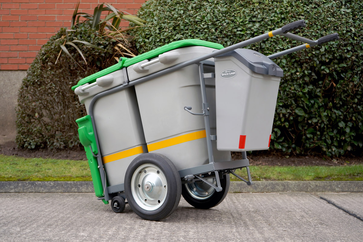 Double Space-Liner&trade; Orderly Barrow with personalised Grey Lid