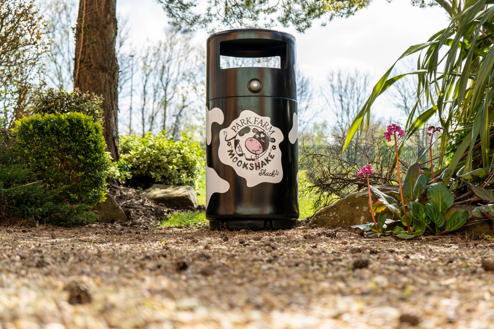 Super Guppy&trade; Litter Bin with personalised graphics wrap