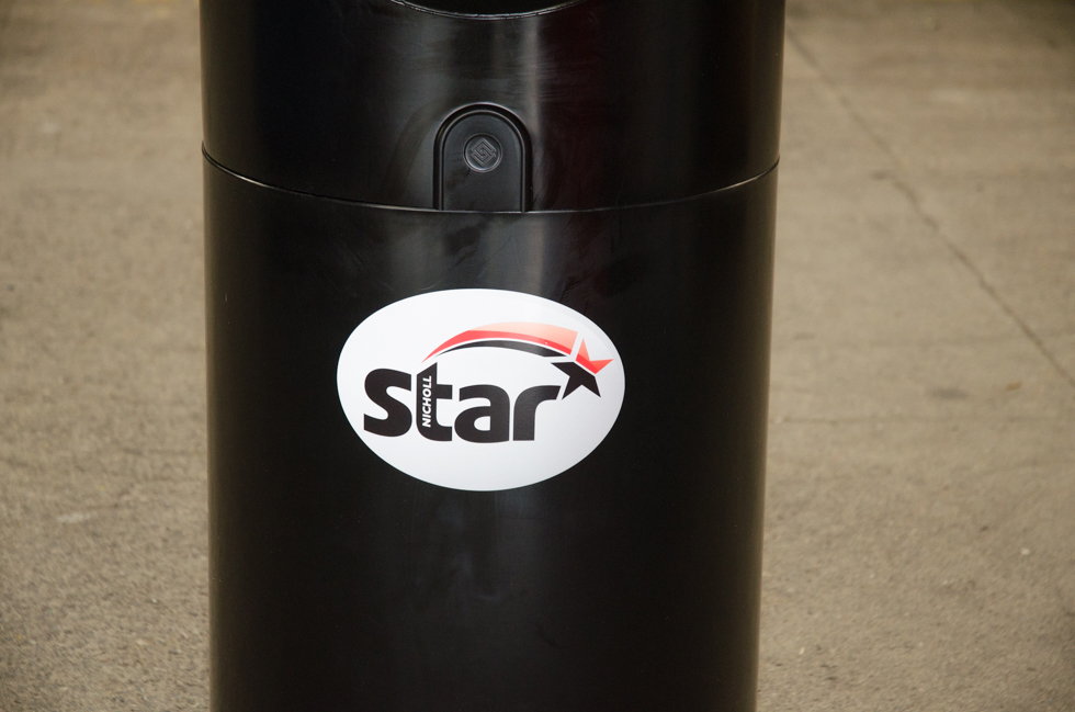 Super Guppy&trade; Litter Bin with personalised front graphic