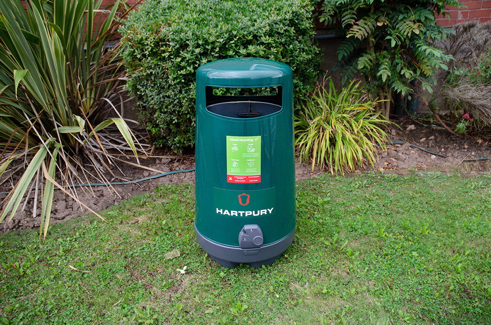 Topsy 2000&trade; Litter Bin with personalised front graphics