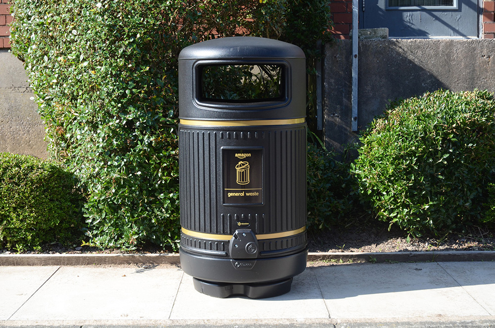 Topsy Royale&trade; Litter Bin with personalised front graphic