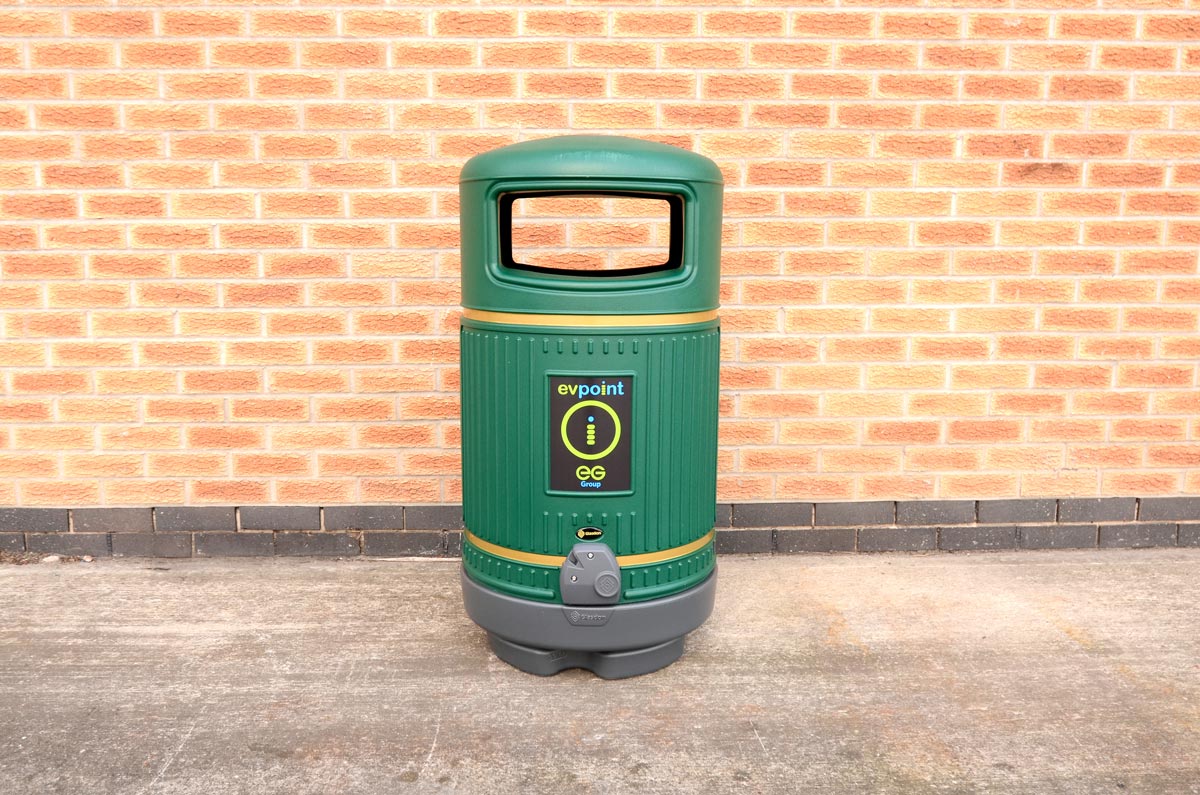 Topsy Royale&trade; Litter Bin with personalised front graphic