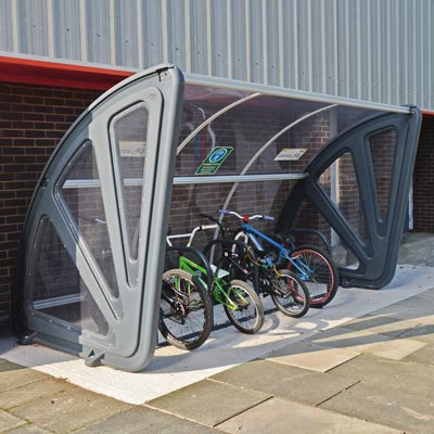 Aero&trade; Cycle Shelter Stylish Storage for up to 10 Bikes