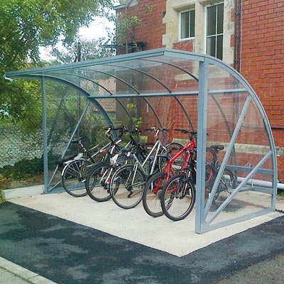 Bi-Store&trade; Cycle Shelter Versatile Parking Solution for up to 10 Bikes