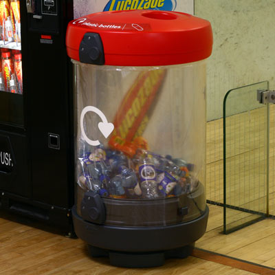 C-Thru&trade; 180 Plastic Bottle Recycling Bin