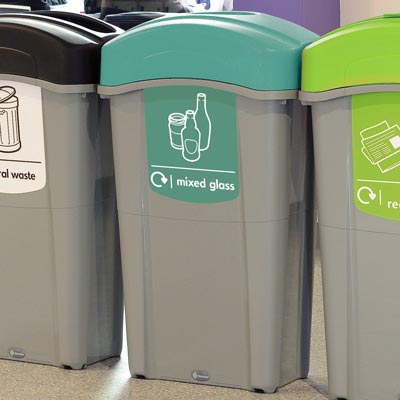 Eco Nexus&reg; 85 Mixed Glass Recycling Bin