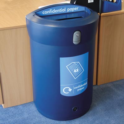 Envoy&trade; Confidential Paper Recycling Bin - 110 Ltr