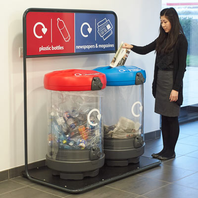 Glasdon commercial recycling station