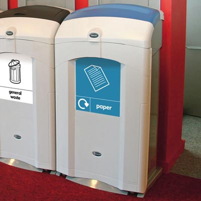 Nexus&reg; 100 Paper Recycling Bin - Grey
