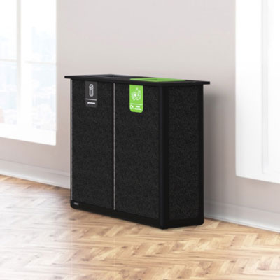 Origin&reg; Infinity Duo 140 Litre Slimline Recycling Station Space-Saving Design